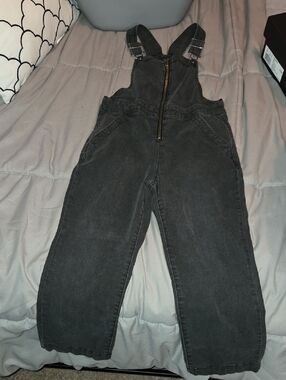 art class Black Denim Overalls